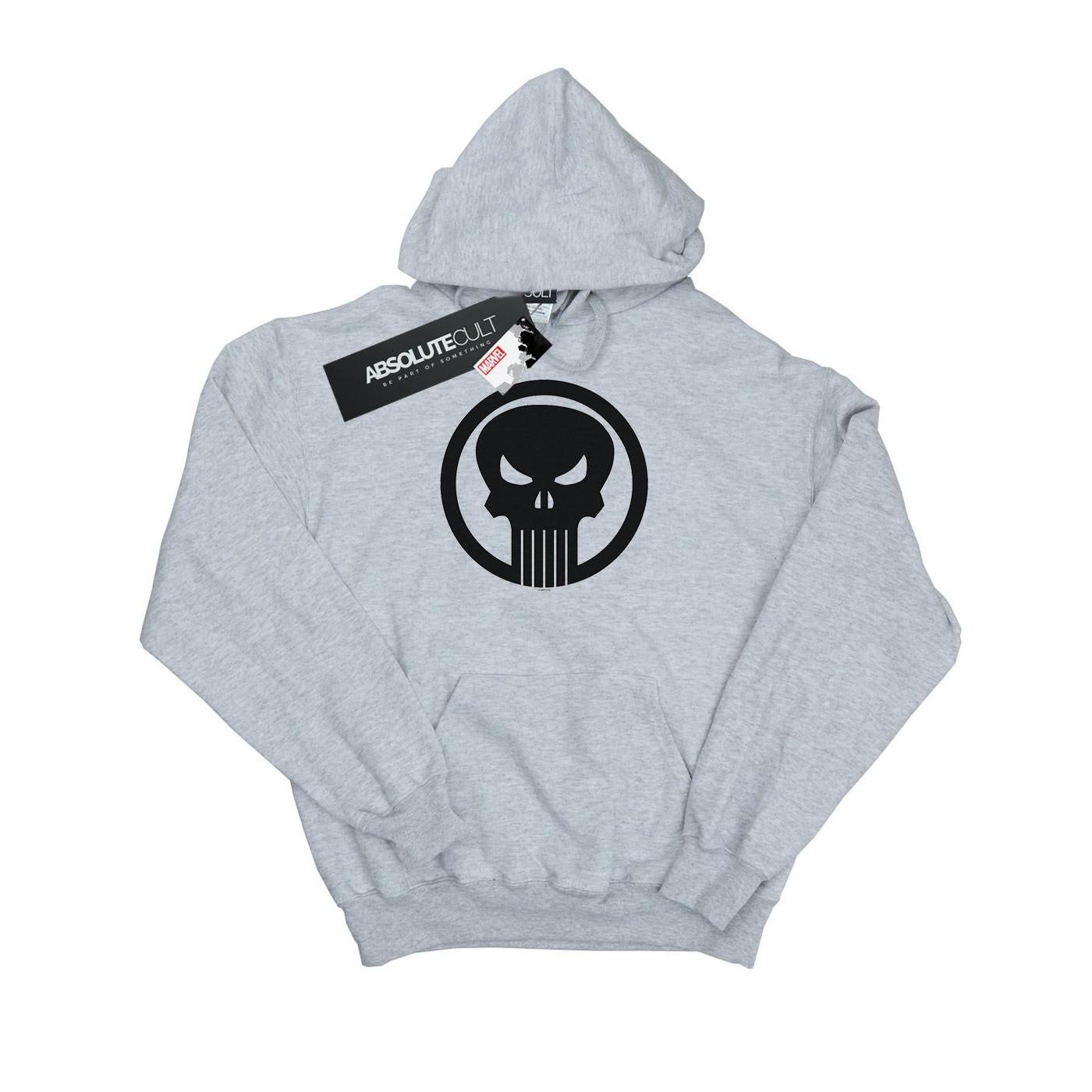 Image of The Punisher Skull Circle Kapuzenpullover Mädchen Grau 116