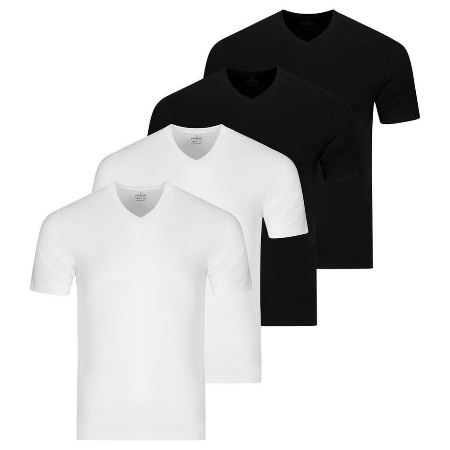 4er Pack Basic - Unterhemd / Shirt Kurzarm