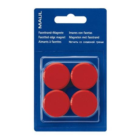 Maul  MAUL Magnete 30mm 6177225 rot 4 Stück 