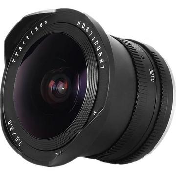 Ttartisan 7,5 mm f2 fisheye (Sony e)