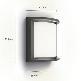 Philips Lighting Samondra  LED-Außenwandleuchte LED 3.8 W Anthrazit  