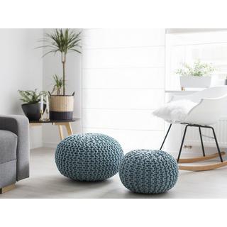 Beliani Ottoman en Coton Moderne CONRAD  