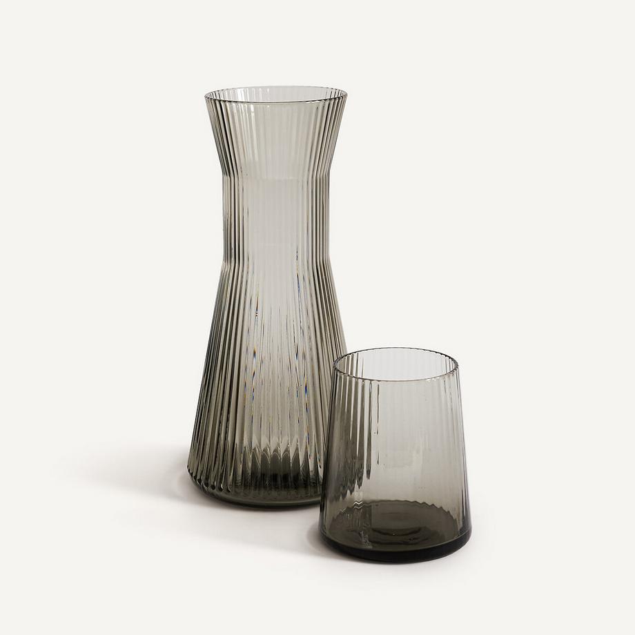 AM.PM Carafe en verre strié  