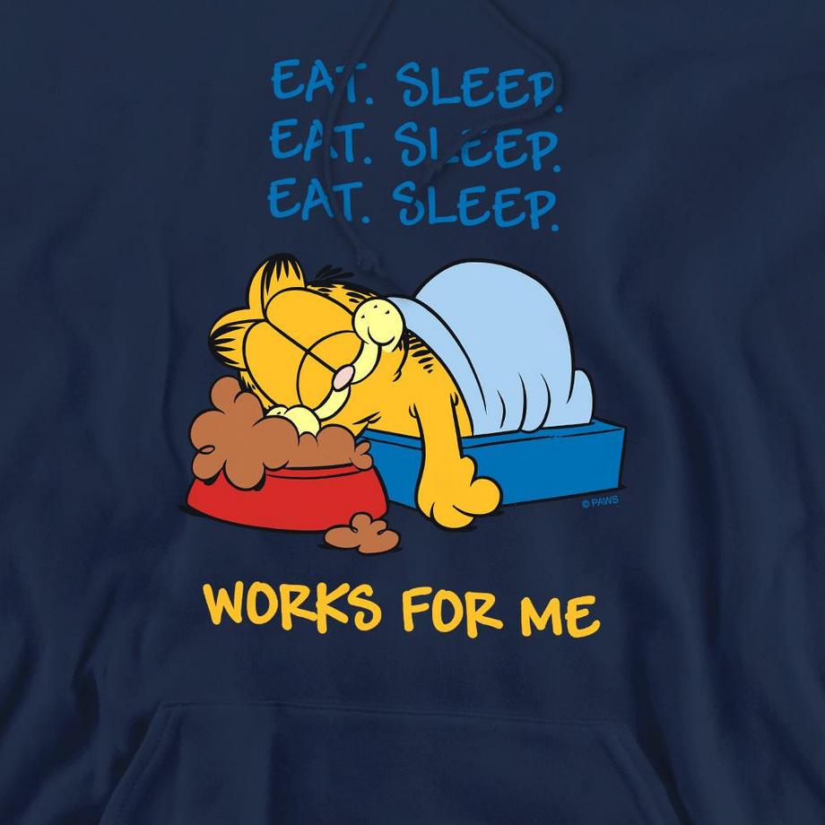 Garfield Works For Me Sweat à Capuche  