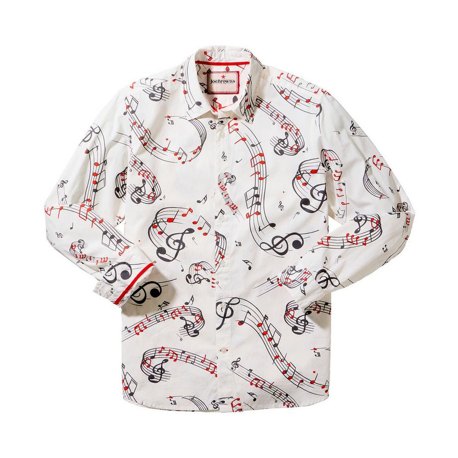 Joe Browns Chemise Manches Longues Imprimé Note de Musique  