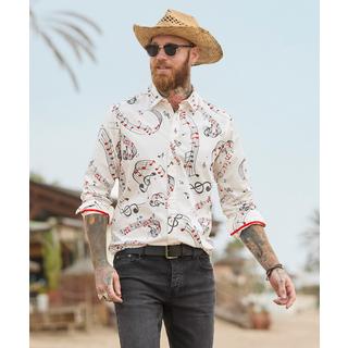 Joe Browns Langarmhemd Musiknoten-Print  