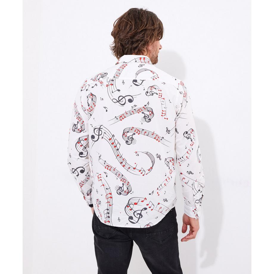 Joe Browns Chemise Manches Longues Imprimé Note de Musique  