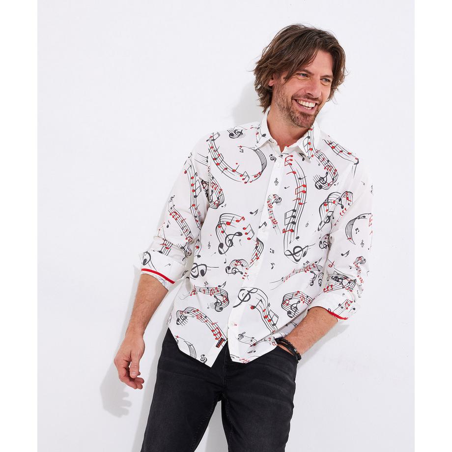 Joe Browns Chemise Manches Longues Imprimé Note de Musique  