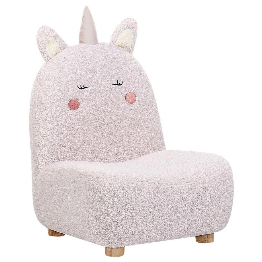 Beliani Kindersessel aus Bouclé Modern LULEA  