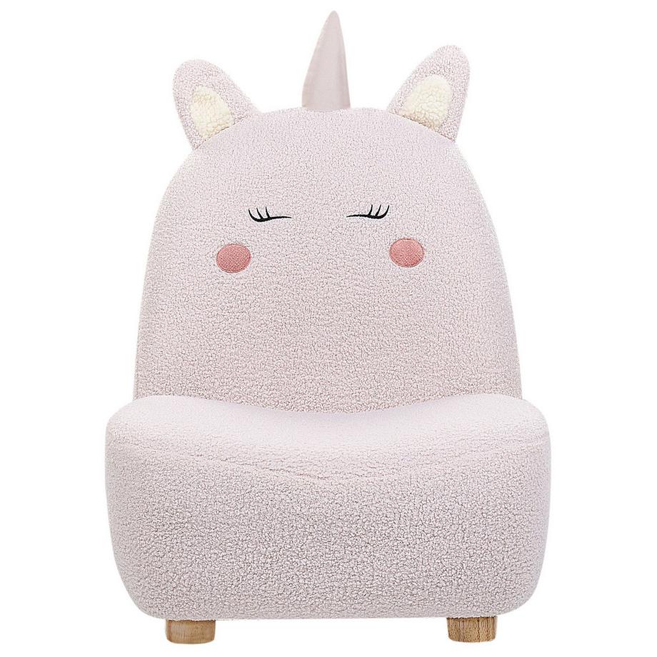 Beliani Kindersessel aus Bouclé Modern LULEA  