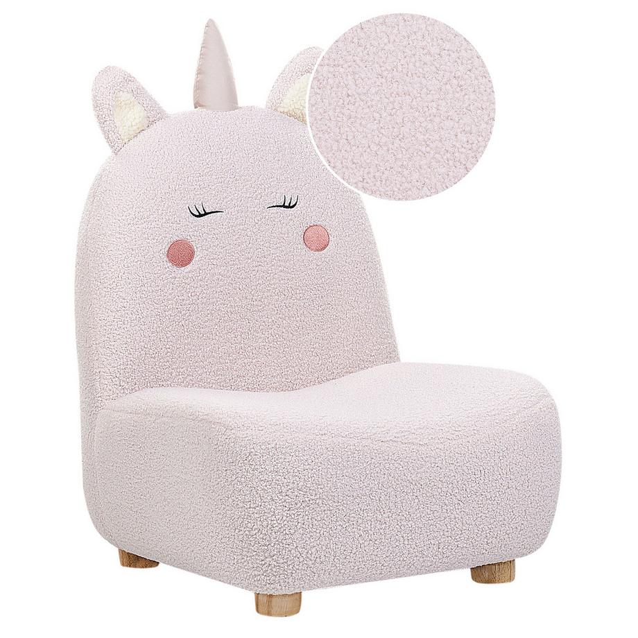 Beliani Kindersessel aus Bouclé Modern LULEA  