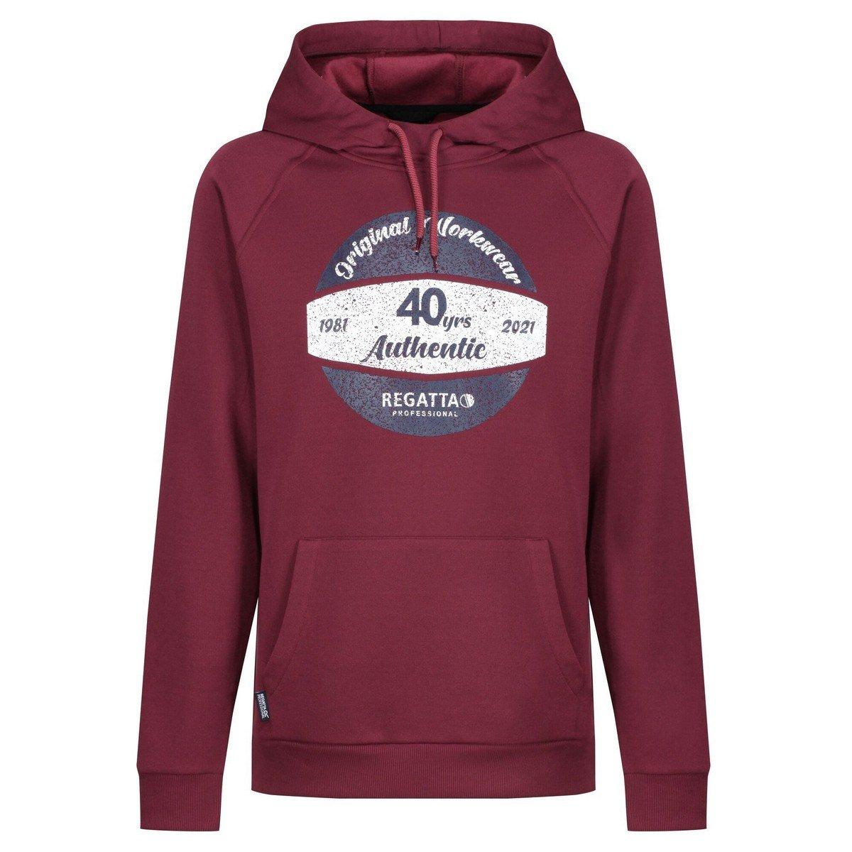 Image of "40 Years" Kapuzenpullover Herren Weinrot S