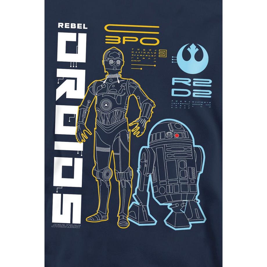 STAR WARS Rebel Droids Grafikdruck Sweatshirt  