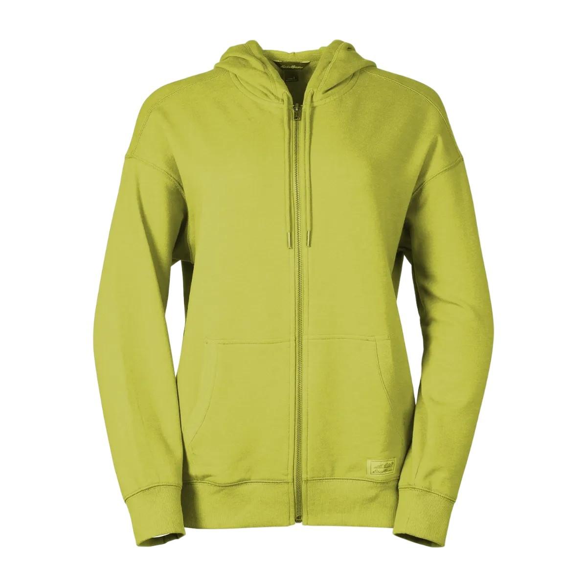 Image of Cozy Camp Hoodie Mit Durchgehendem Reißverschluss Unisex Chartreuse XS