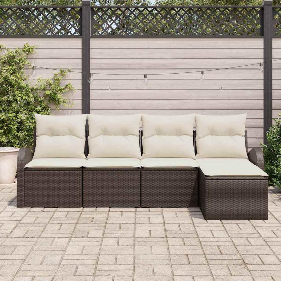 VidaXL Divano da giardino Polyrattan  