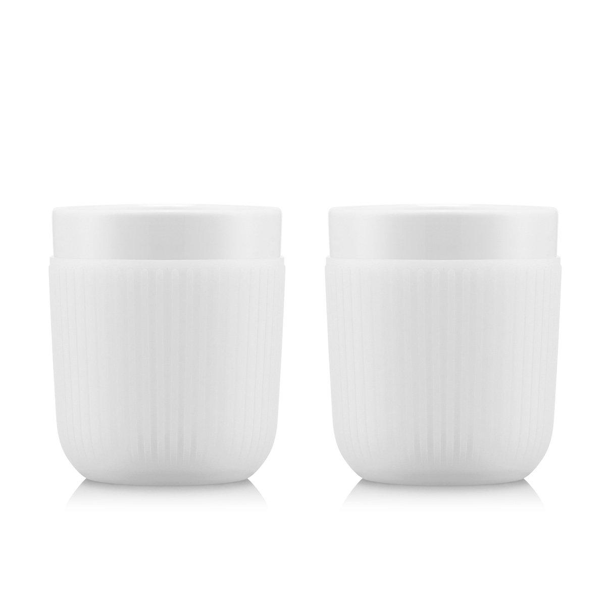 bodum Set de 2 mugs en porcelaine avec manchon silicone DOURO  