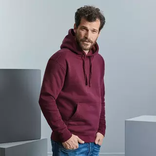 Russell  Authentic Melange Sweatshirt mit Kapuze Borgogna