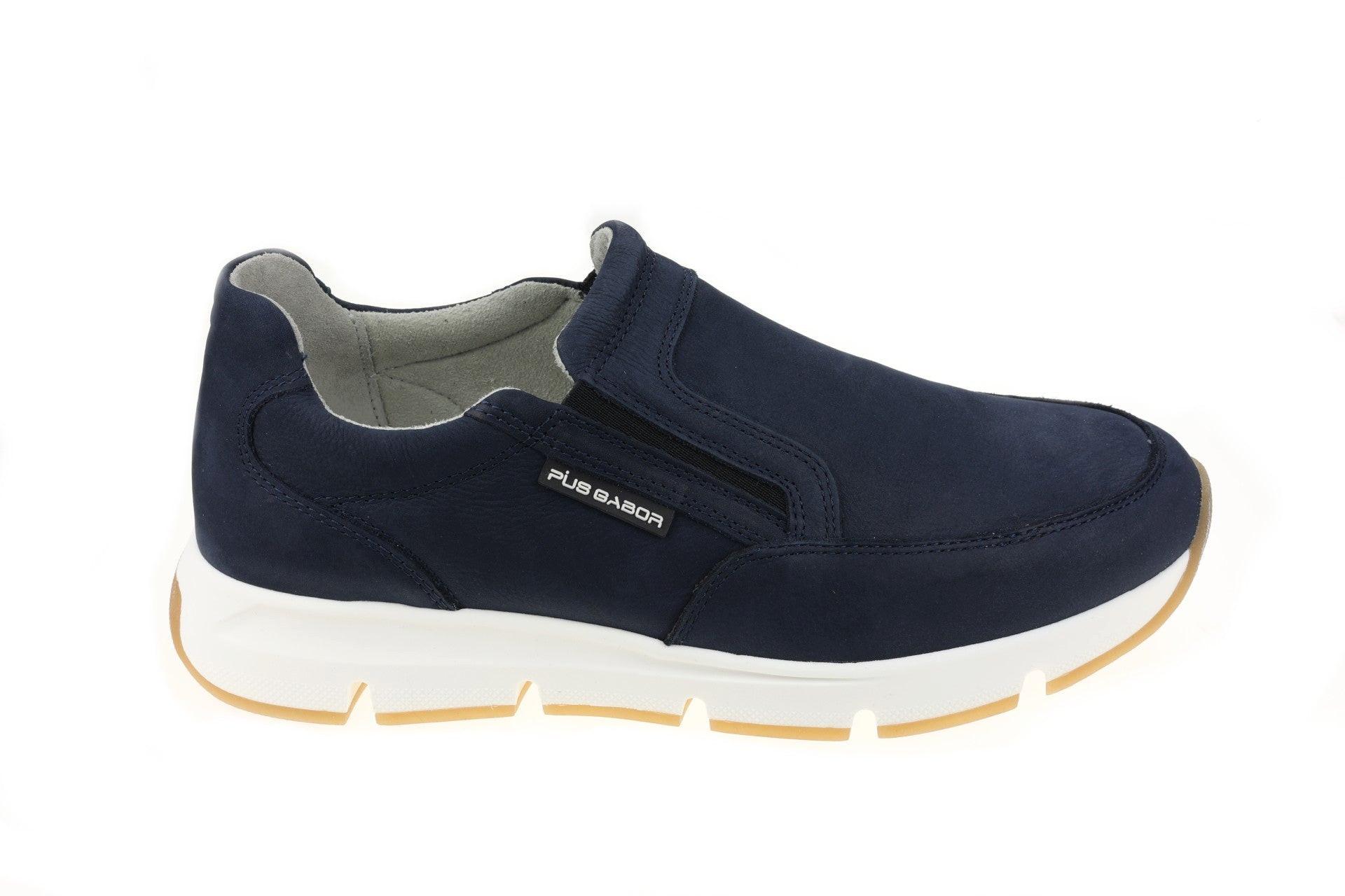 Image of Nubuk Sneaker Herren Blau 41