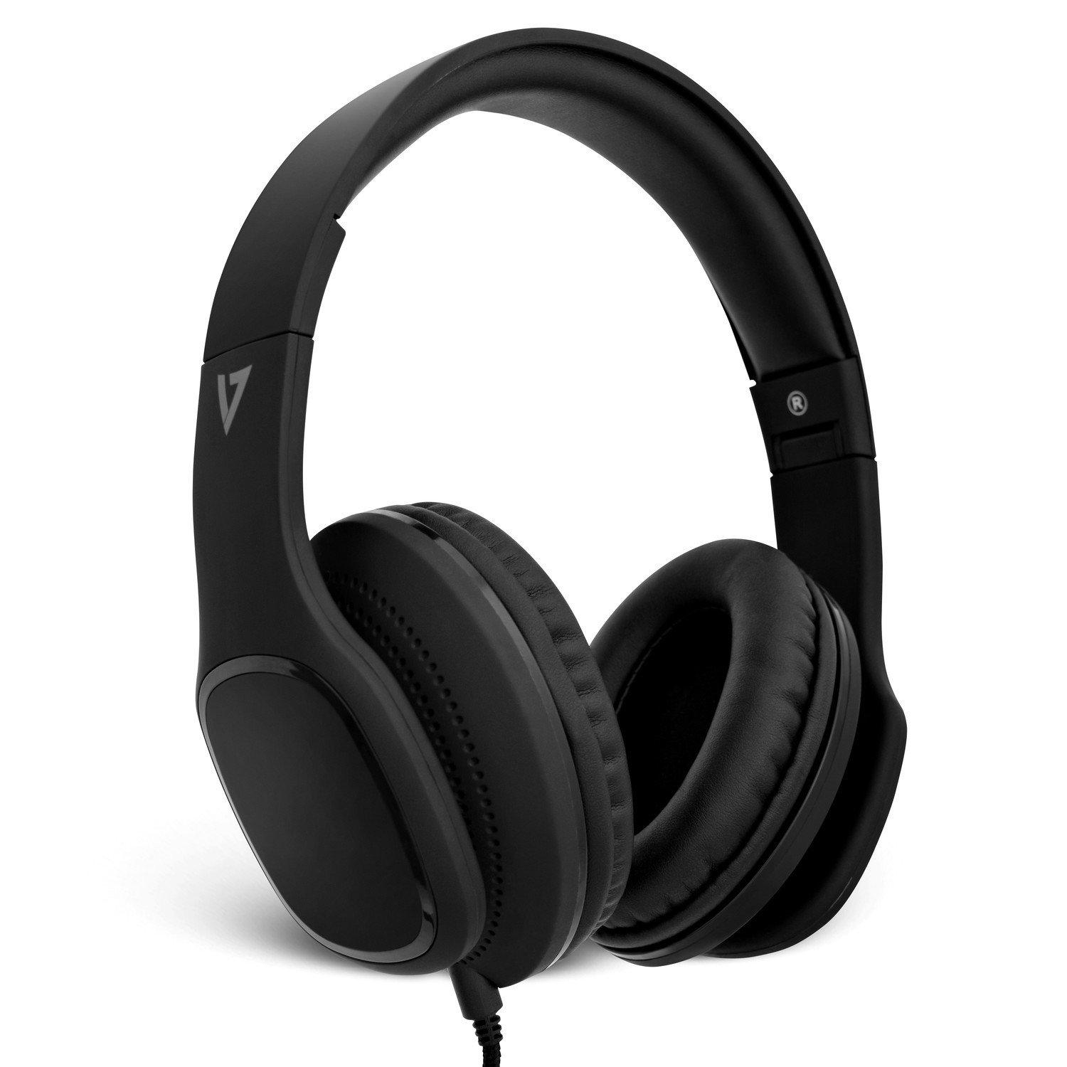 V7  V7 Casque supra-auriculaire avec microphone - noir 