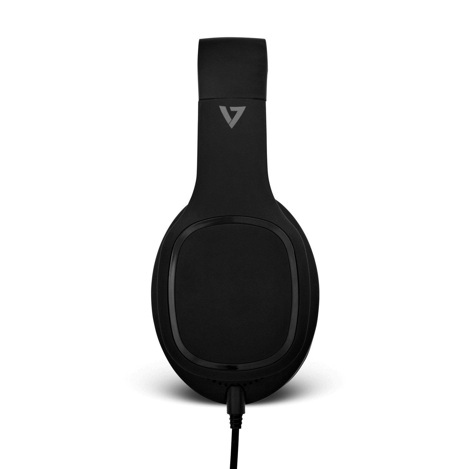 V7  V7 Casque supra-auriculaire avec microphone - noir 