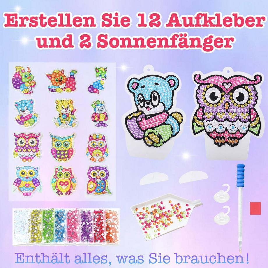 Activity-board  Basteln für Kinder - DIY-Diamantenmalerei - Diamantenmalerei nach Zahlen Kunstsets 