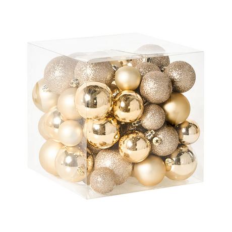 Beliani Set di 60 palline decorative en Materiale sintetico Classico TYIN  