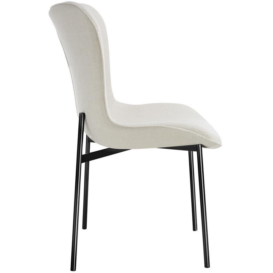 Tectake Chaise rembourrée TESSA forme ergonomique avec dossier haut  
