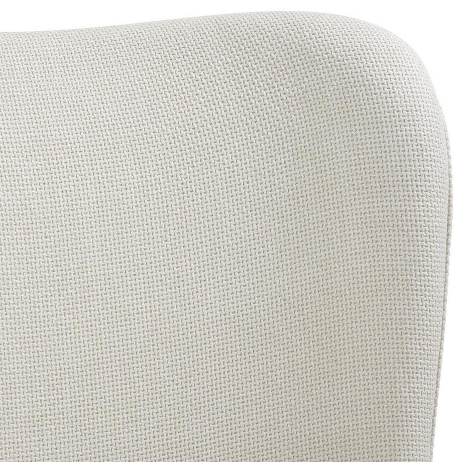 Tectake Chaise rembourrée TESSA forme ergonomique avec dossier haut  