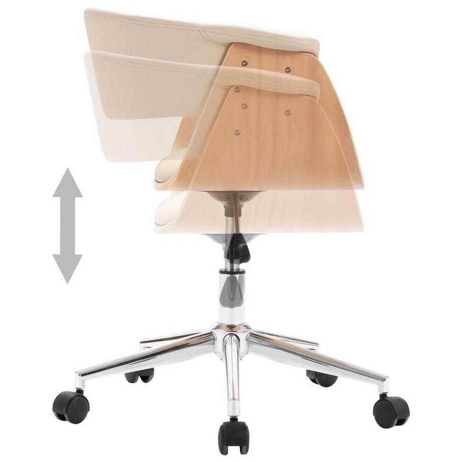 VidaXL Chaise de bureau cuir artificiel  