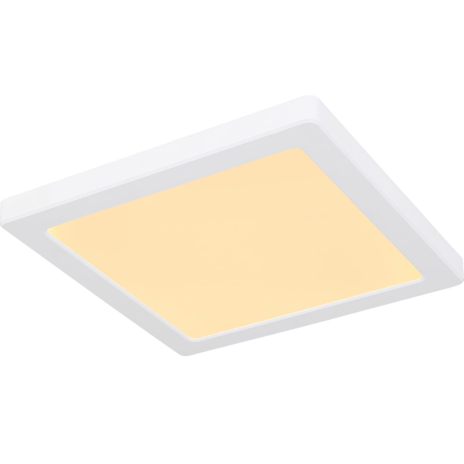 mutoni Plafonnier Lasse plastique blanc LED 22x22  