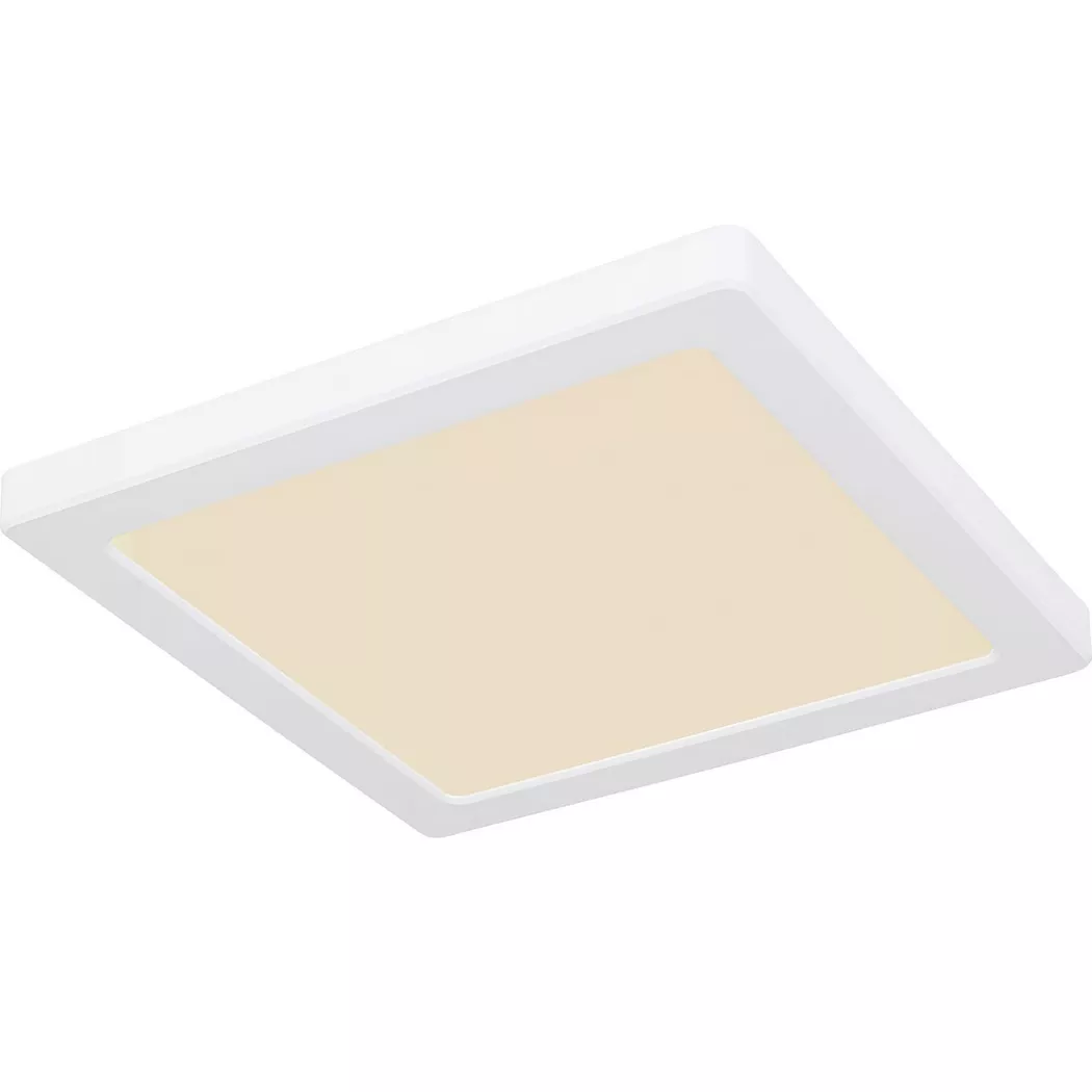 mutoni – Deckenleuchte Lasse Kunststoff weiss LED 22×22, One Size, Weiss