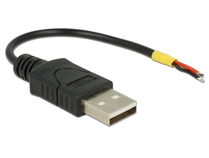 DeLock  85250 câble USB 0,1 m USB 2.0 USB A Noir 