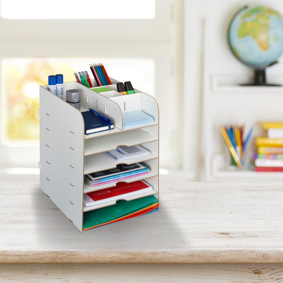 B2X Organiseur de bureau avec compartiment de rangement  