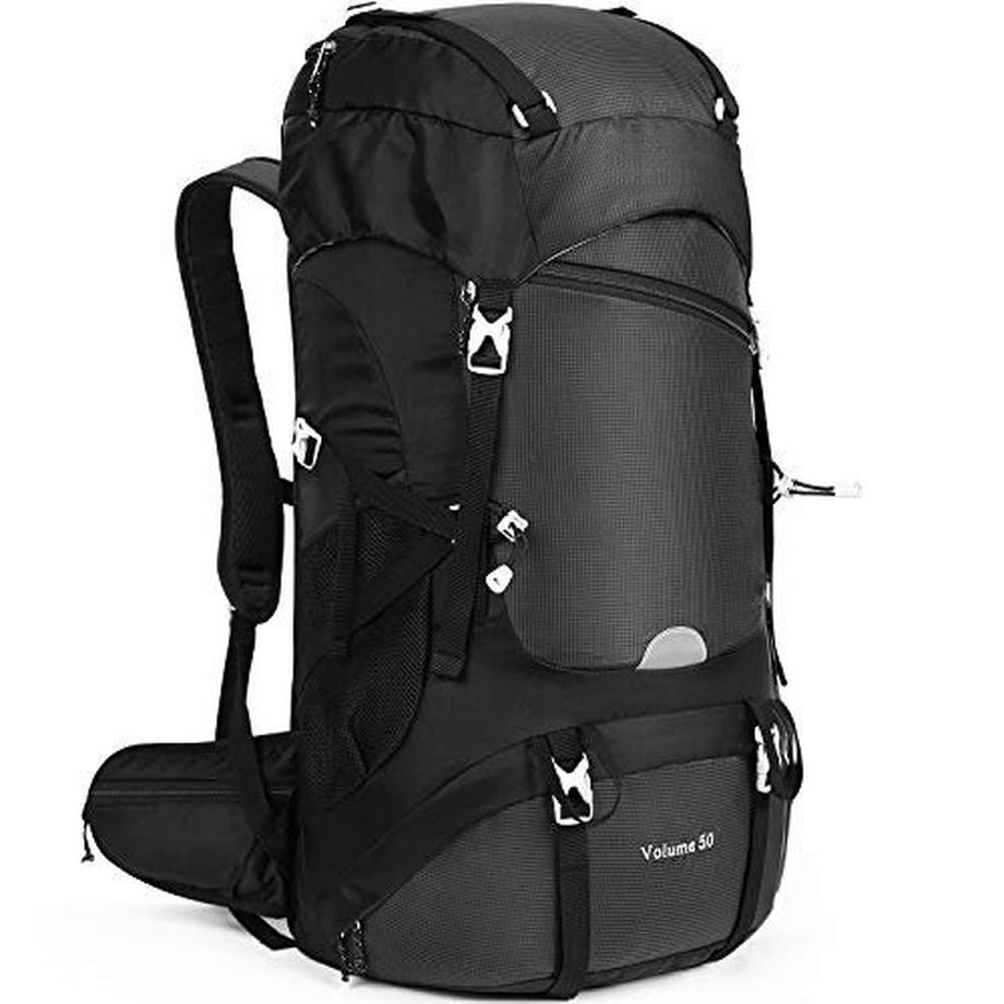 Only-bags.store  Hiking Backpack 50L, Waterproof Trekking Backpack Travel Backpack Outdoor Hiking Backpack With Rain Cover, Backpacker Backpack For Hiking, Climbing, Camping, Travel Sports 