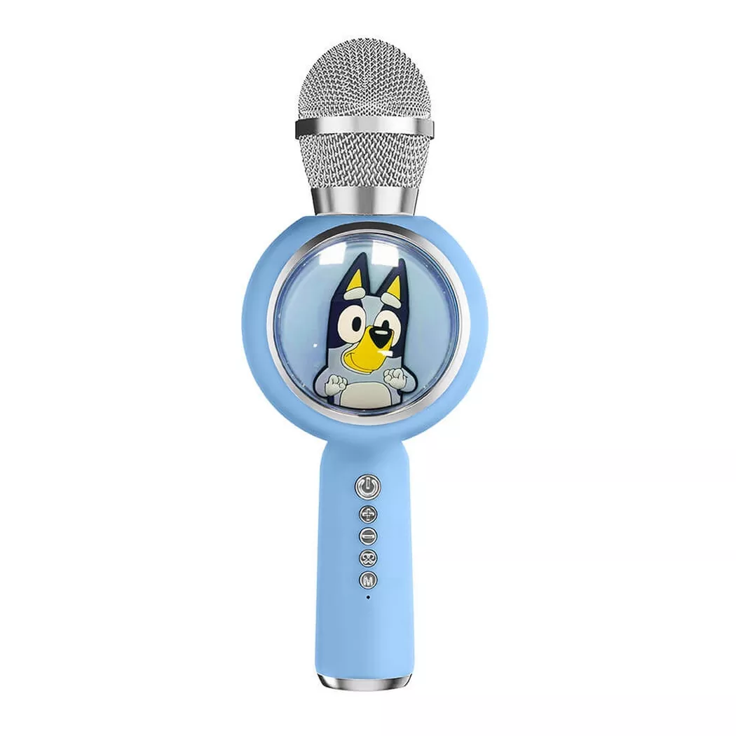 MICRÓFONO KARAOKE CON ALTAVOZ INALÁMBRICO BLUEY CON LUZ LED POPSING OTL Technologies