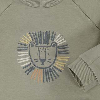 La Redoute Collections  Sweatshirt mit Rundhals und Löwenkopf 