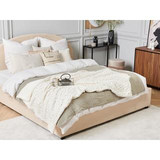 Beliani ALAZEYA Couverture Polaire Moderne en Polyester  