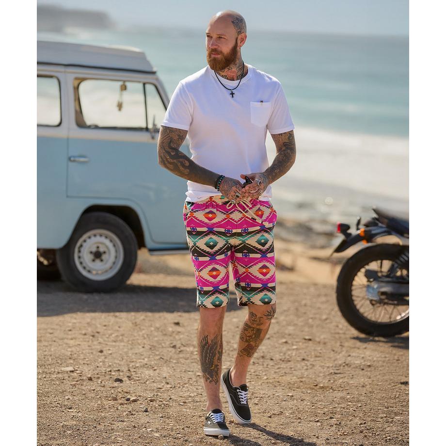 Joe Browns Bold Aztec Print Drawstring Shorts  