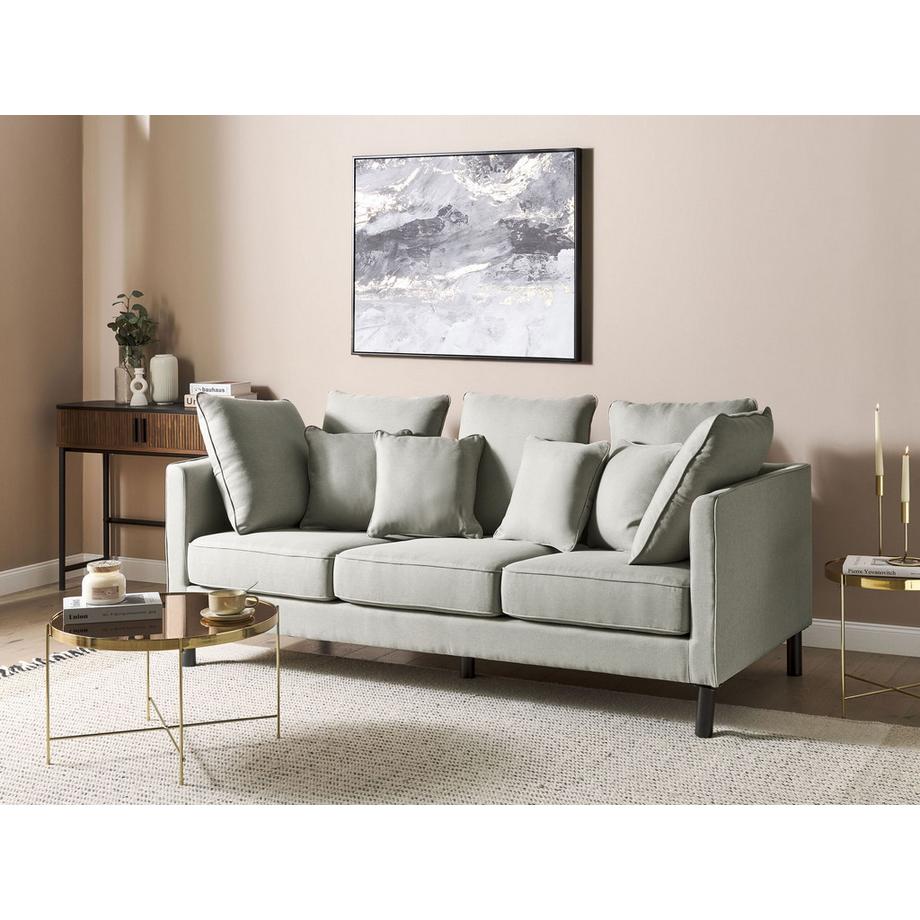 Beliani 3 Sitzer Sofa aus Stoff  FENSTAD  