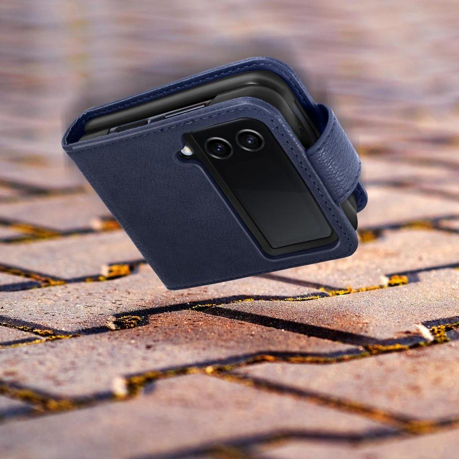 Avizar  Hülle Samsung Z Flip4 Dunkelblau 