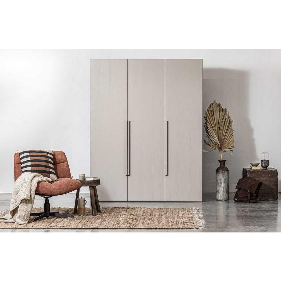 mutoni Schrank Rens 3-türig kieselgrau 165x210  