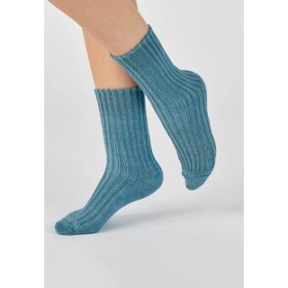 Damart  Chaussettes à côtes, bouclette Thermolactyl. 