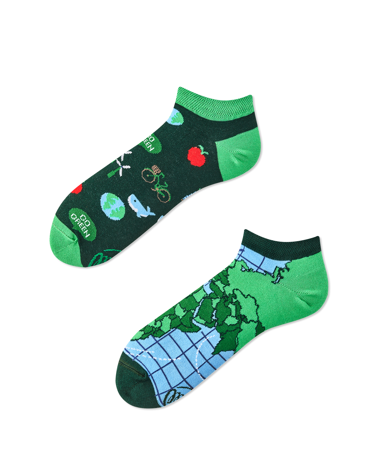 Image of Save The Planet Sneakersocks - Herren Multicolor 35-38