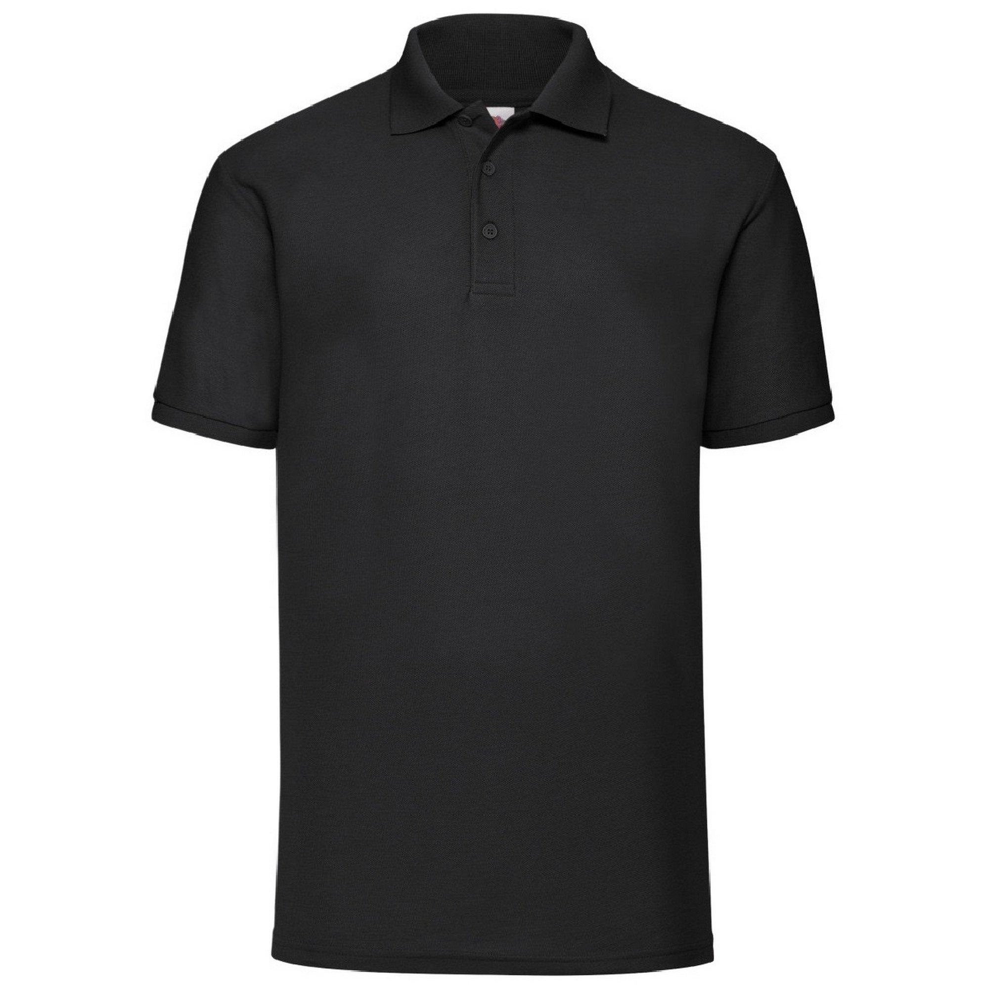Image of 6535 Piqué Poloshirt, Kurzarm Herren Schwarz M