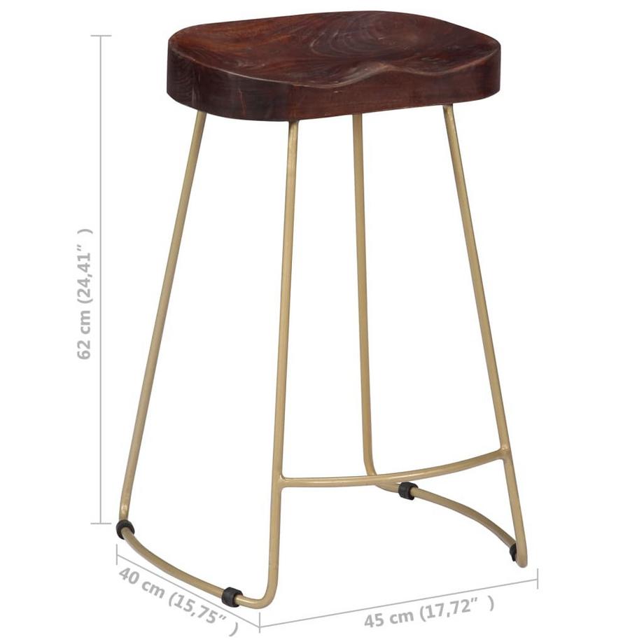 VidaXL Chaise de bar bois  
