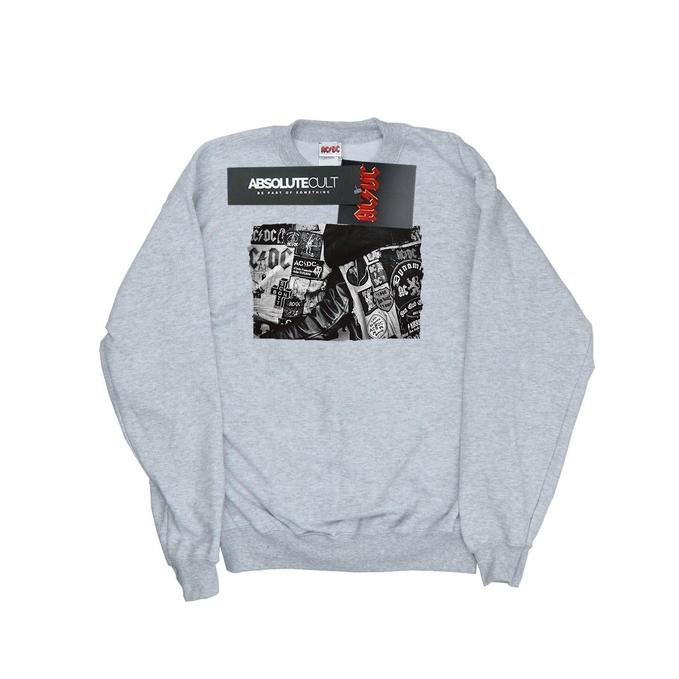 Image of Acdc Badges And Posters Collection Sweatshirt Damen Grau S