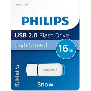 PHILIPS  Snow 2.0 USB-Stick 16 GB WeiàŸ und Blau 