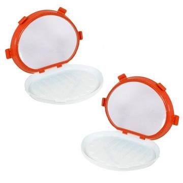 2x Boîtes alimentaires avec film plastique