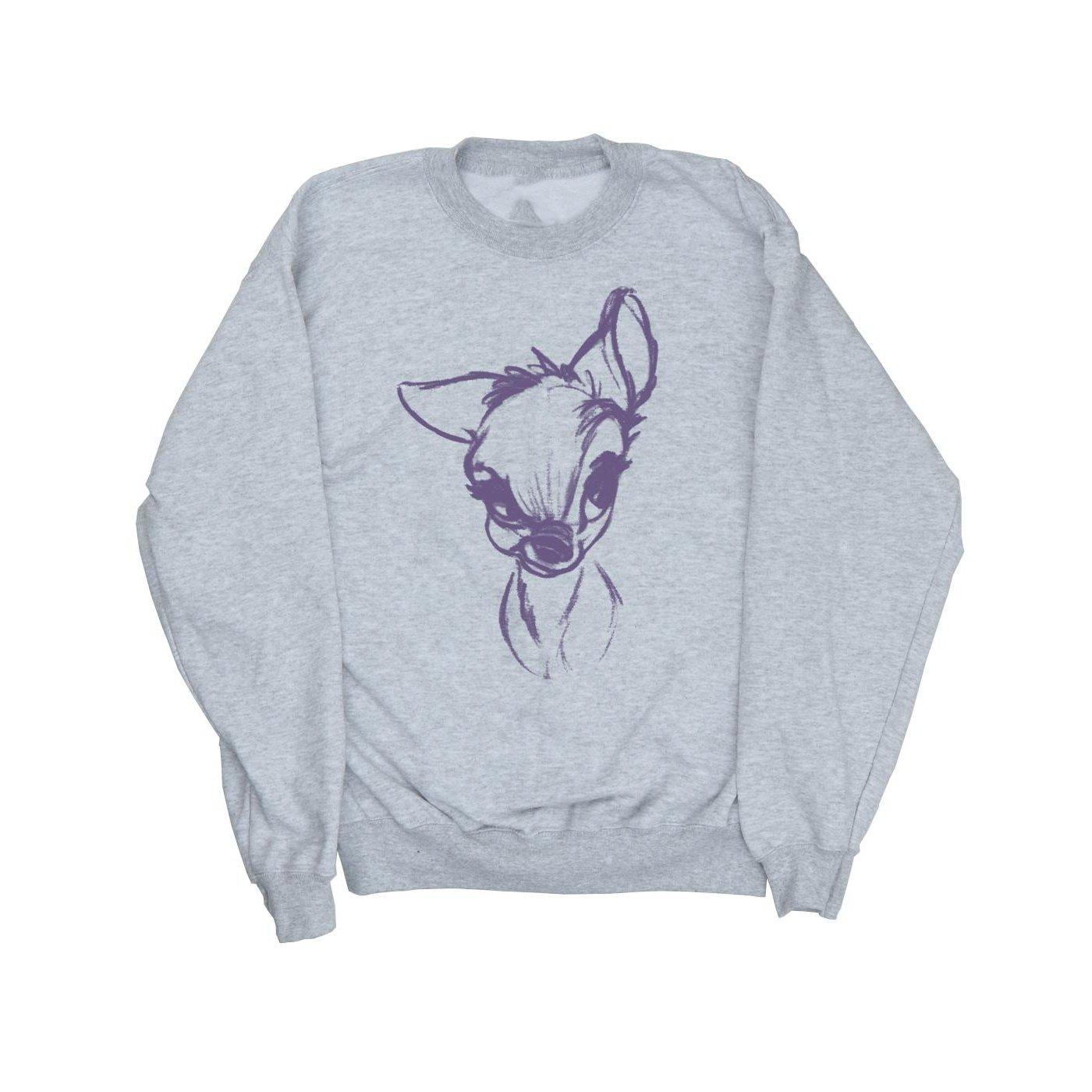 Image of Bambi Mood Sweatshirt Unisex Grau 152-158