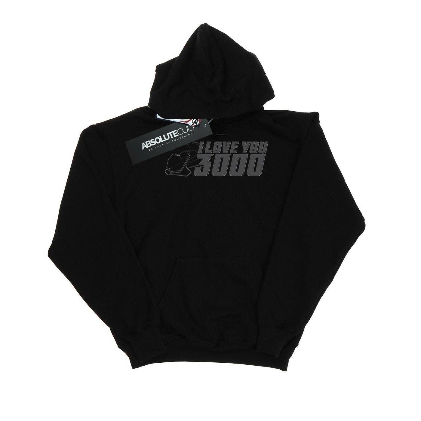 Image of Avengers Endgame I Love You 3000 Helmet Kapuzenpullover Herren Schwarz 3XL